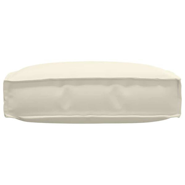 vidaXL Pernă pentru șezut din paleți Crem 60 x 60 x 12 cm