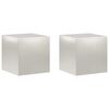 vidaXL Suport pentru plante 2 pcs Argintiu 40 x 40 x 40 cm Oțel