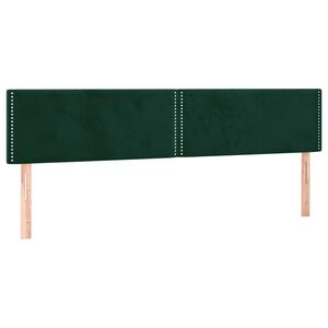 vidaXL Tăblii de pat, verde &icirc;nchis, 180x5x78/88 cm, catifea