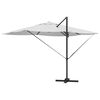 vidaXL Parasol Roma cu Picior Încărcat Bej și negru 352 x 251 x 265 cm