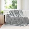 vidaXL Pătura de aruncat Gri 240 x 270 cm Molton