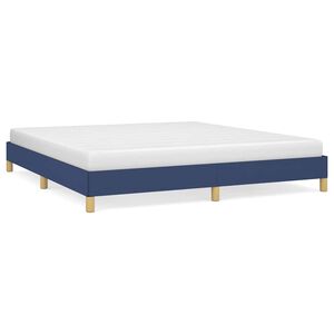 vidaXL Cadru de pat fără saltea, albastru, 180x200 cm, textil