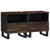 vidaXL Dulap de noapte 2 buc. castan 40 x 33 x 46 cm Lemn prelucrat
