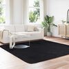 vidaXL Covor shaggy cu pom &icirc;nalt, NAVARRA, negru, 240x240cm, poliester