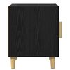 vidaXL Dulap de noapte Stejar Negru 40 x 40 x 50 cm Lemn compozit