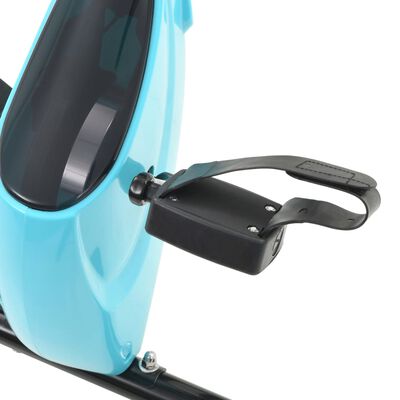 vidaXL Bicicletă magnetică X-Bike cu măsurare puls, negru și albastru