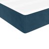vidaXL Pat box spring cu saltea, albastru &icirc;nchis, 80x200 cm, catifea