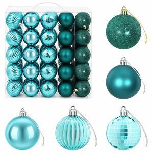 vidaXL Set de globuri de Crăciun 75 buc. Verde 6 cm Polistiren