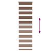 vidaXL Jaluzea tip zebra maro lățime țesătură 35,9 cm poliester