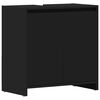 vidaXL Dulap de baie, negru, 60x33x61 cm, lemn prelucrat