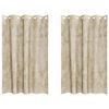 vidaXL Cortine din catifea 2 buc. Crem 175 x 140 cm Catifea
