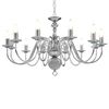 vidaXL Candelabru, argintiu, 12 becuri x E14