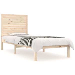 vidaXL Cadru de pat mic single, 75x190 cm, lemn masiv