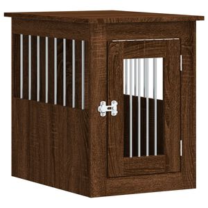vidaXL Ladă pentru c&acirc;ini, stejar maro, 45x62x59 cm, lemn prelucrat