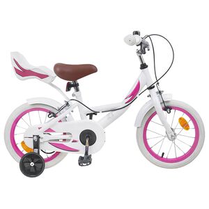 vidaXL Bicicletă pentru Copii 16 Inci pentru 4-6 ani Alb