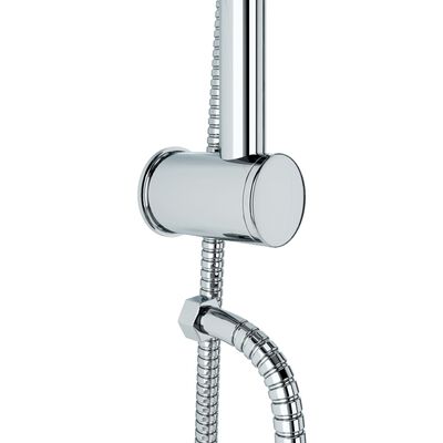 vidaXL Set bară de duș cu duș de mână, metal