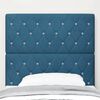 vidaXL Tăblie cap cu headboard Albastru &icirc;nchis 90 cm Piele artificială