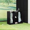 vidaXL Dulap Golf Simplu Stejar Negru 102 x 45 x 85,5 cm