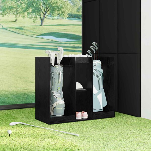 vidaXL Dulap Golf Simplu Stejar Negru 102 x 45 x 85,5 cm