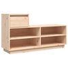 vidaXL Pantofar, 110x34x61 cm, lemn masiv de pin