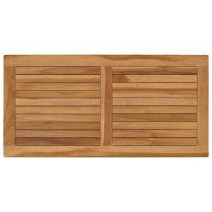 vidaXL Placă de masă Dreptunghiular Lemn solid de tec natural