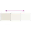 vidaXL Copertină laterală retractabilă de terasă, crem, 600 x 160 cm