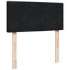 vidaXL Pat box spring cu saltea, negru, 80x200 cm, catifea