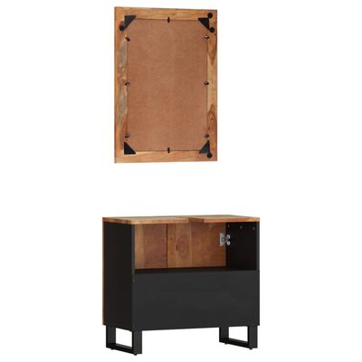 vidaXL Set mobilier de baie, 2 piese, lemn masiv reciclat