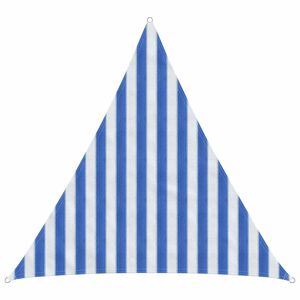 vidaXL P&acirc;nză de umbră Albastru și Alb 2 x 2 x 2 m HDPE