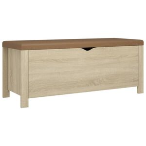 vidaXL Cutie depozitare pernă stejar sonoma 105x40x45cm lemn prelucrat
