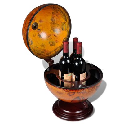 vidaXL Bar tip glob pământesc stativ sticle de vin lemn de eucalipt