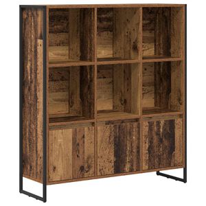 vidaXL Dulap pentru cărți 99,5 x 30 x 108 cm Lemn prelucrat Lemn Vechi