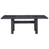 vidaXL Set mobilier de exterior, 9 piese, negru, poliratan