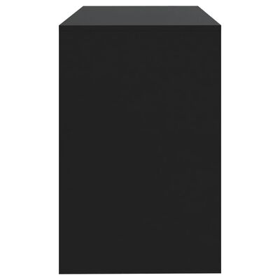 vidaXL Birou, negru, 101x50x76,5 cm, PAL