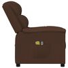 vidaXL Fotoliu de masaj electric, maro, piele ecologică
