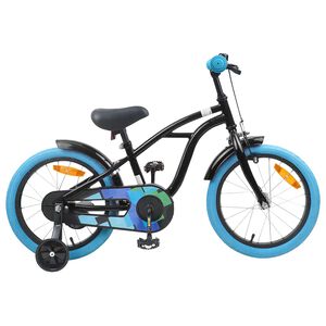 vidaXL Bicicletă pentru Copii 16 Inci pentru 4-6 ani Negru