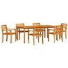 vidaXL Set de masă pentru grădină 9 pcs Maro Lemn Solid de Acacia
