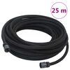 vidaXL Furtun poros de grădină, negru, 0,6", 25 m, cauciuc