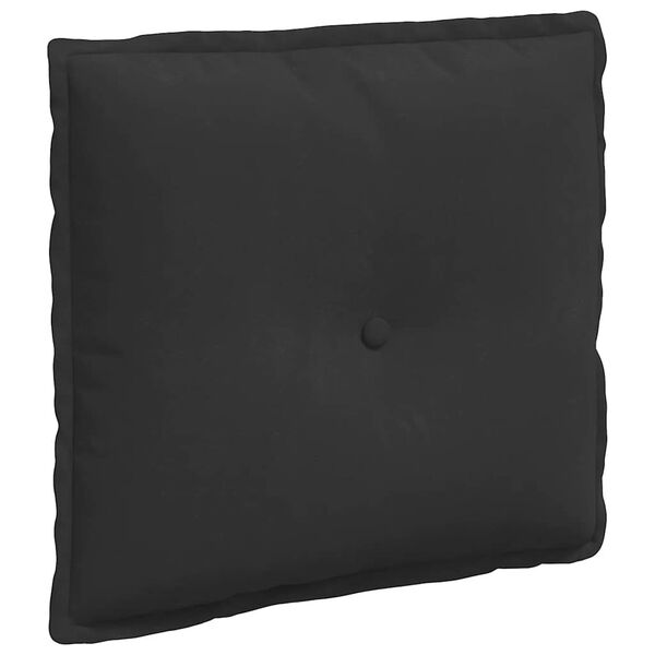 vidaXL Perna pentru spate Negru 50 x 45 cm Țesătură din microfibră