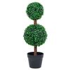 vidaXL Plantă artificială cimișir cu ghiveci, verde, 60cm, formă minge