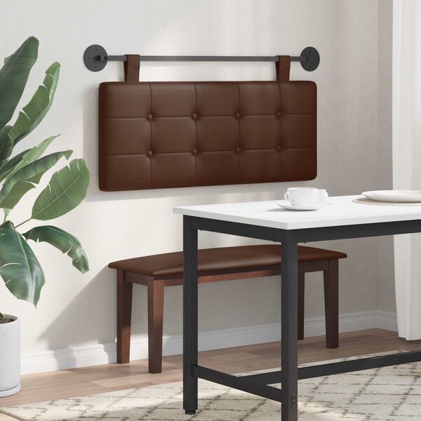 vidaXL Cap de pat suspendat Pe perete Piele artificială