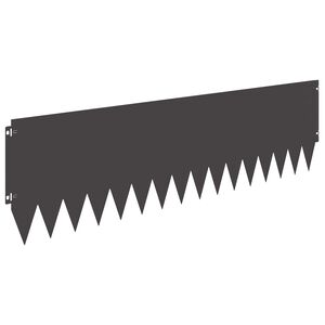 vidaXL Margine pentru gazon 10 buc. 103 x 30 cm Oțel Negru
