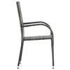 vidaXL Set mobilier de grădină, 5 piese, gri