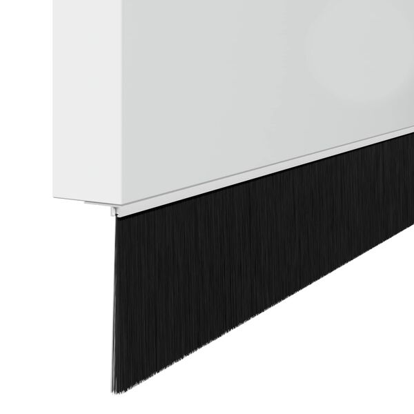 vidaXL Perdele de ușă cu perii cu montare prin &icirc;nșurubare 2 pcs Alb