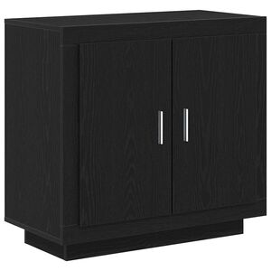 vidaXL Bufet Stejar Negru 80 x 40 x 75 cm Lemn compozit