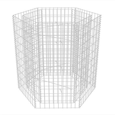 vidaXL Strat înălțat gabion hexagonal, 100 x 90 x 100 cm