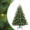vidaXL Brad de Crăciun artificial cu 150 LED Verde 120 cm PE și PVC