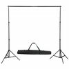vidaXL Set studio foto cu lămpi, umbrele, fundal și reflector