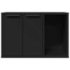 vidaXL Cutie litieră pisici negru 60x40x40 cm lemn prelucrat