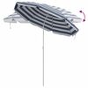 vidaXL Parasol de Plajă Albastru și alb 161 x 193 cm Poliester